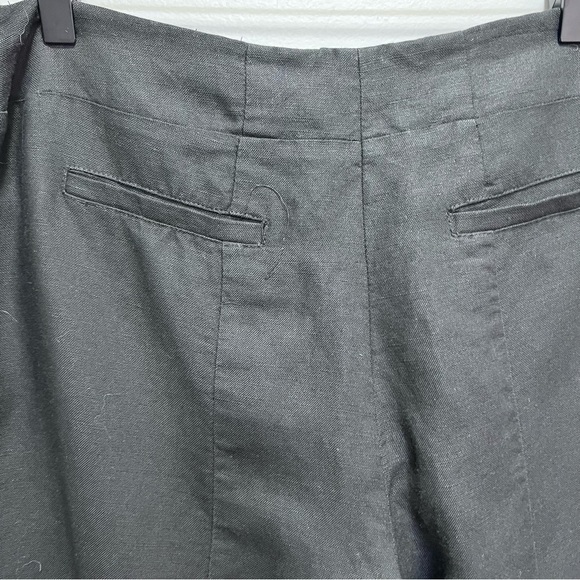 Peter Nygard Black Linen Capris Size 12 - Picture 6 of 8